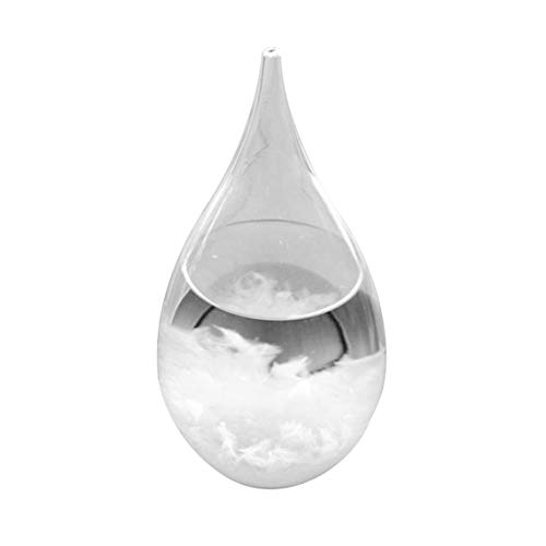 Zinniaya ni Desktop Droplet Storm Glass Water Drop Weather Storm Forecast Predictor Monitor Bottle Barometer Creative Home Decor
