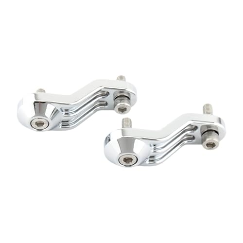 Nebelscheinwerfer-Montagehalterung Passend für Triumph Bonneville T100 T120 Ersatzteile Robustes Zubehör 2 Stück Halterung für hintere Blinker Halterungen Motorrad-Lichthalterung(Silvery)