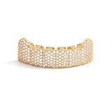 Amovible et confortable : Conçu pour être moulable pour différentes dents, ces grillz assurent un ajustement sûr et confortable. Comprend des barres de moulage en silicone pour un processus d'ajustement facile à la maison.