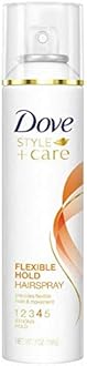 Dove Style + Care Flexible Hold Hairspray, Strong Hold 7 oz (Pack of 5)