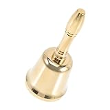 COLLBATH Messing Handglocke Rufglocke für Tisch oder Restaurant Kleine Metallglocke mit...