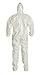 DuPont Tychem 4000 SL122B Disposable Chemical Resistant Coverall with Hood, Boots, Elastic Cuff and Bound Seams, White, X-Large (Pack of 12)