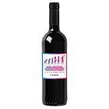 Bottiglia con etichetta personalizzata di vino IGT Toscana Rosso - Idea Regalo per laureato o bottiglia personalizzata la festa di laurea (0,75L, Evoluzione)