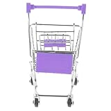 MOLUCKFU Miniatur einkaufswagen aus Stabilem Eisen und Kleines Dekorativer Aufbewahrungskorb für...