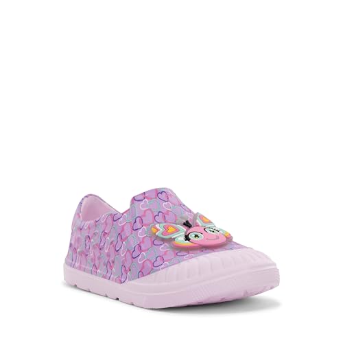 Western Chief Kids Parker Slip-Ons – Water-Friendly EVA Shoes with 3D Accents, Molded Footbed and Slip-Resistant Outsole Perfect for Active Boys and Girls, Butterfly, 9