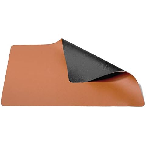 Jay Hill Leather-Look Cognac Placemat Set of 6 Black Cover