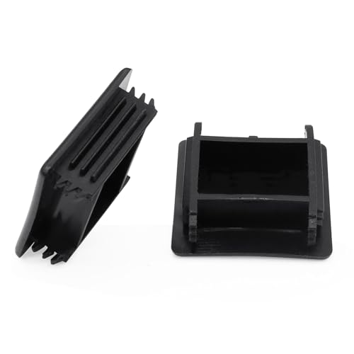 Image of 100 Pieces 1-5 /8 inch Plastic Strut Channel End Caps, Black PVC Metal Channel Protective Cover, Square Plug End Cap to Protect