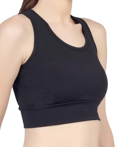 Image of Sports Bra for Women | Non-Padded High Support Gym, Yoga & Running Bra | Seamless Sweat-Wicking Polyester Workout Bra
