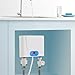 Electric Water Heater, 5.5kw 220v Tankless Water Heater Sink Wall Mounted Hot Waters Heaters Portable Electric Instant Heater Tool with Hanging Holes for Homes Schools Hospitals