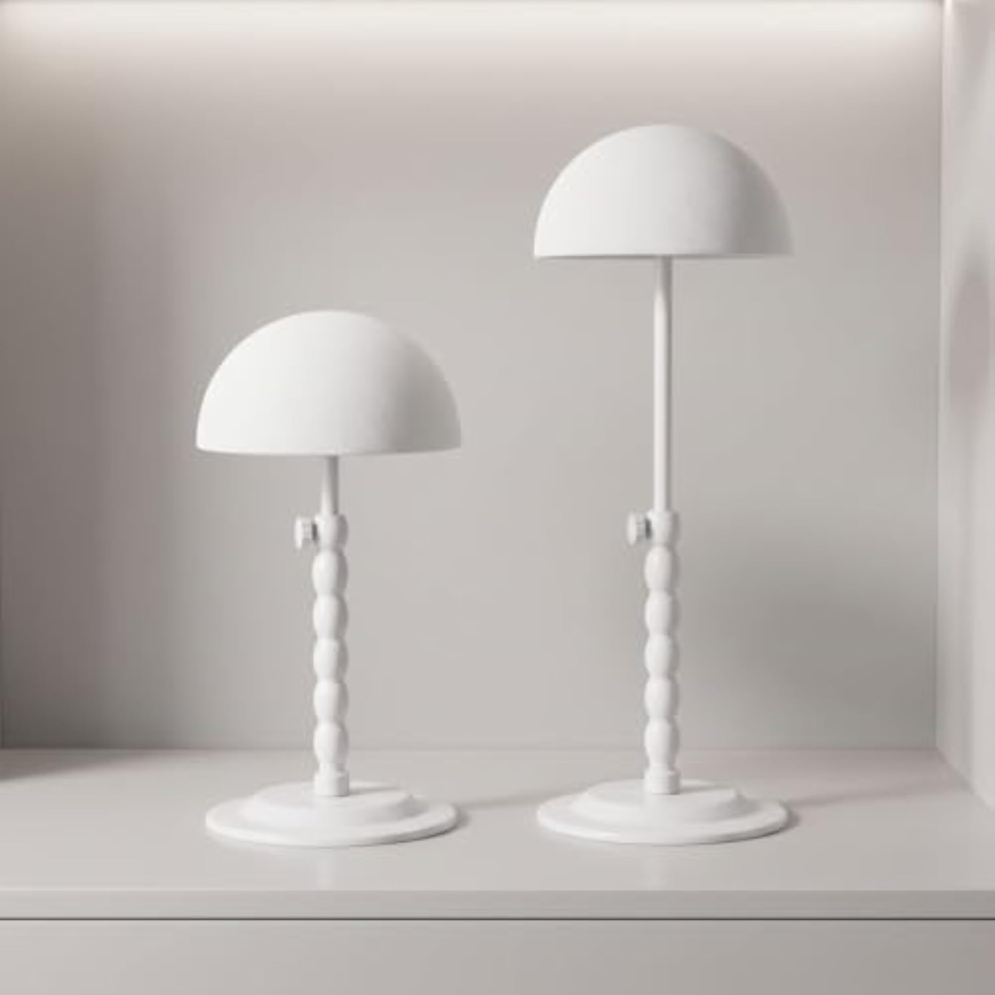 Adjustable Height Tabletop Hairpiece Stand Holder