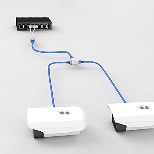 Adaptador Pasivo PoE Cable Power Over Ethernet POE Splitter RJ45 Injector Fuente de alimentación para cámara de seguridad miniatura 4