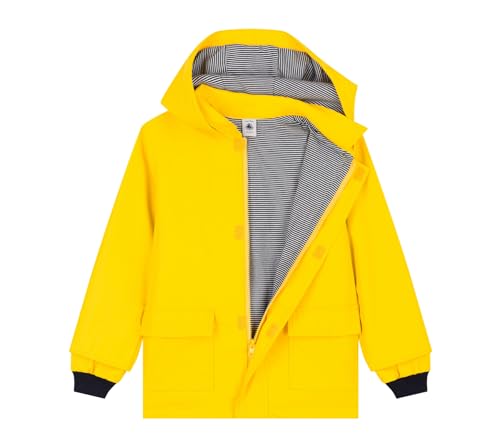 Petit Bateau YELLOW BOYS KIDS HOODED RAIN JACKETS SIZES 3-12 YEARS4