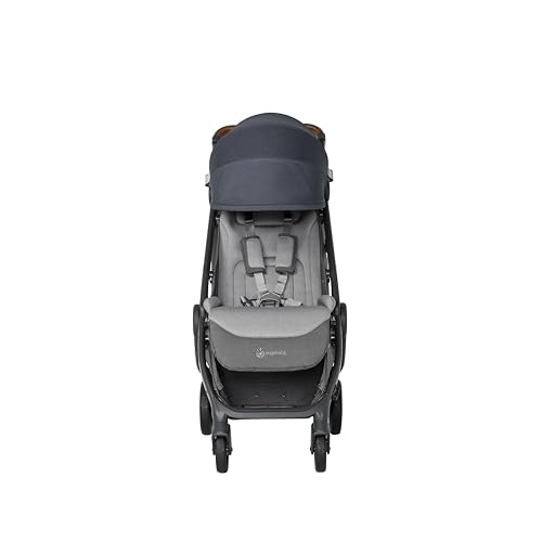 Ergobaby Metro+ Deluxe kolica za kolica s funkcijom ležanja, premium dječja kolica od rođenja do 22 kg, sklopiva i kompatibilna s autosjedalicom, upravljač podesiv po visini, London Grey