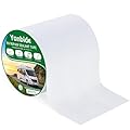 Felizshop RV Roof Sealant Tape, RV Roof Tape, 6" x 50' UV & Weatherproof RV Roofing Tape,Natural RV Camper Roofing Repair Tape White, for RV Repair, Camper Trailer Roof Leaks Repair,Boat Sealing