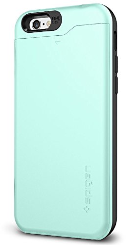 Spigen Slim Armor CS iPhone 6 Case with Slim Dual Layer Wallet Design and Card Slot Holder for iPhone 6S / iPhone 6 - CS Mint