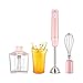 4-in-1 Immersion Hand Blender 1200W Titanium Plated Multifunctional Ultra-Stick Turbo Mode Food Chopper/Egg Whisk/Beaker Detachable