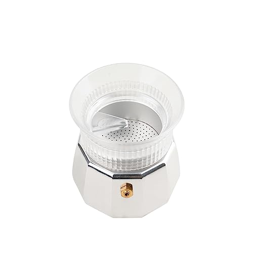 Watchget Moka Pot Dosing Funnel, 54Mm Stovetop Espresso Coffee Maker Distribution Tool Italian Coffee Maker Dosing Ring For Moka Express 3 Cups, Transparent #TOP7