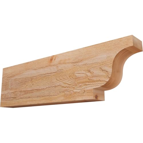 Ekena Millwork RFT04X10X36NEW00RWR Newport Rough Sawn Rustic Wood Rafter Tails' 4