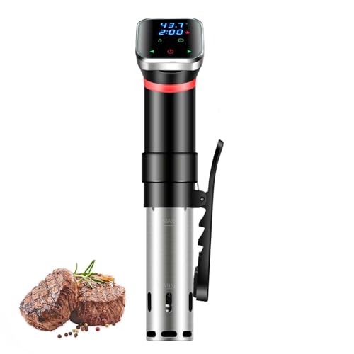 Sous-Vide Cooking Machine, Immersion Circulator, Touch Screen, Precise Temperature and Timer, Anti-Dry Cooking, 360° Water Circulation, Suitable for Home, Restaurant, Etc