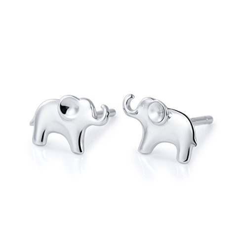 S925 Sterling Silver Lovely Elephant Stud Earring Jewelry for Women4