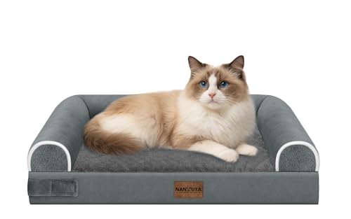 Small Dog Bed Orthopedic Washable: Beds Bolster Small Sized Dogs Cats Bed Egg Crate Foam Couch Sofa...