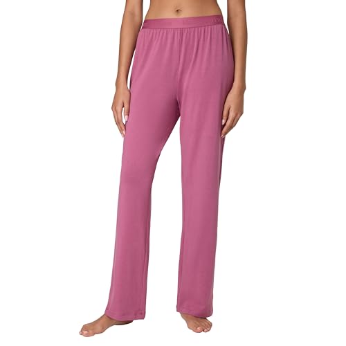 Hanes Lounge, Originals Supersoft Comfywear Sleep Pants, Loungewear for Women, 30", Mauve Mood, Medium