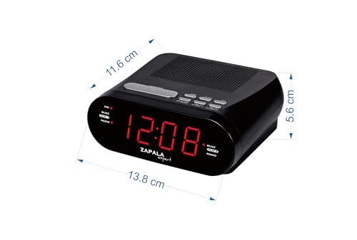ZAPALA Expert Wake-Up Alarm Clock with Radio for Bedside or Kitchen, Dual Alarm, Sleep & Snooze Function, FM Radio with 10 Preset Station, USB Port for Smart Phones and Tablets Charging - Image 4