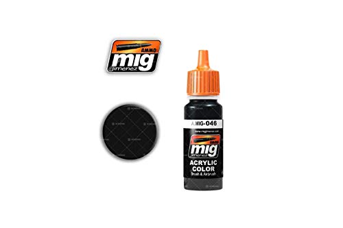 Preisvergleich Produktbild AMMO MIG-0046 Acrylfarbe, matt, Schwarz, 17 ml, Mehrfarbig