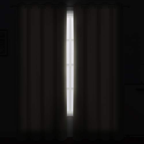 Image of LEMOMO Beige Blackout Curtains /52 x 108 Inch /Set of 2 Panels Room Darkening Curtains for Bedroom