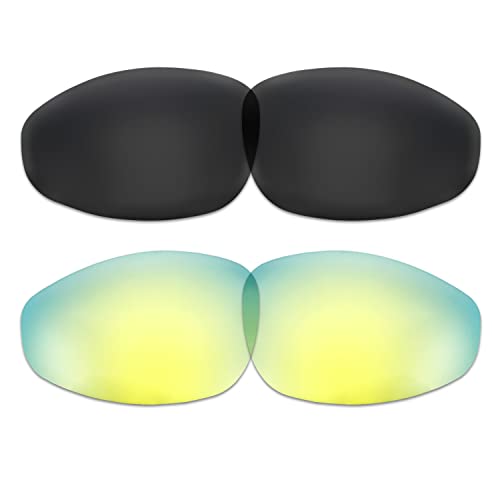 Lentilles pour Oakley Straight Jacket 1999 : pack de 2 paires de verres de rechange compatibles