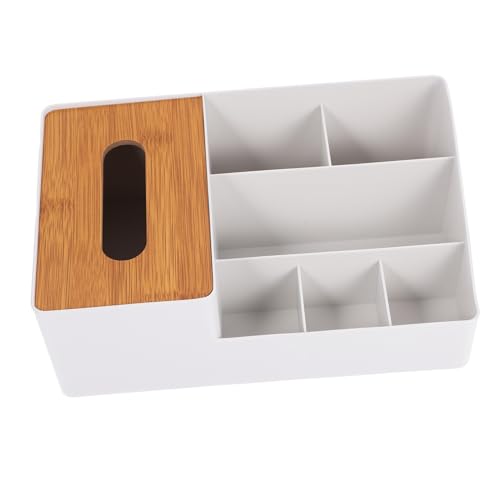 Boîte à mouchoirs avec rangement contre le désordre des télécommandes - 2