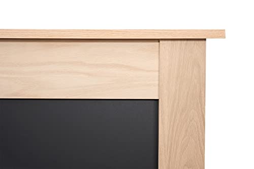 Adam Southwold Fireplace in Oak & Black, 43 Inch