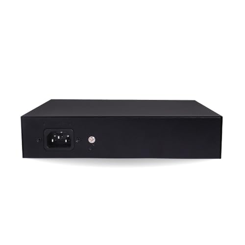 Image of dr.com 6 Port PoE Switch with 4 PoE Ports and 2 Uplink Ports 10 /100 Mbps 65W Power IEEE 802.3af /at Support for CCTV IP Camera Network Switch Plug and Play Metal Body Black