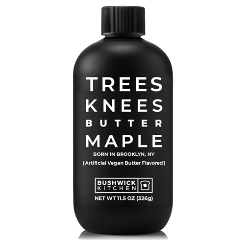 Trees Knees Butter Maple Syrup - Grade-A Organic Maple Syrup Infused with Savory Sea Salt for...