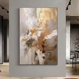 Peinture à l'huile abstraite KEMEIQI pour sublimer un mur vide