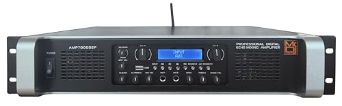MR DJ AMP7000DSP 2Ch Class AB 7000W PA DJ Power Amplifier Onboard DSP Bluetooth USB