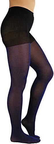 Image of ToBeInStyle Women's Shine & Shimmer Pantyhose Opaque Lurex Tights
