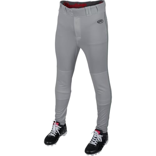 Pantalon de jogging Rawlings gris et vert foncé taille S pour garçon