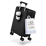 [MAIMO] キャリーケース Sサイズ 機内持ち込み 日本メーカー 【 カップホルダー ＆ フック付き 多機能キャリーケース 】 静音キャスター サスペンション付き 軽量 大容量 TSAロック キャリーバッグ スーツケース HOOKABLE