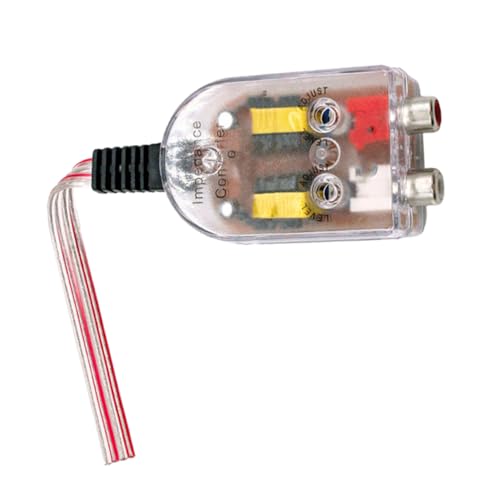 FUNNETOYU Adattatore Audio Per Auto 2 Pezzi, Convertitore Frequenza Alta-bassa Per Impianto Audio Auto, Dispositivo Trasferimento Suono Stabile, Accessorio Per Uso Quotidiano Veicoli