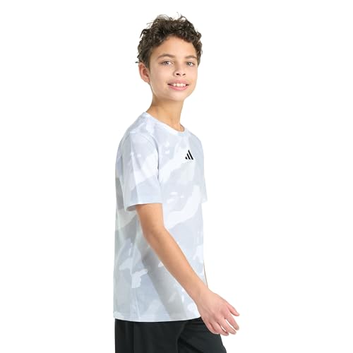 adidas Boys' Short Sleeve Printed Halftone Camo Tee2
