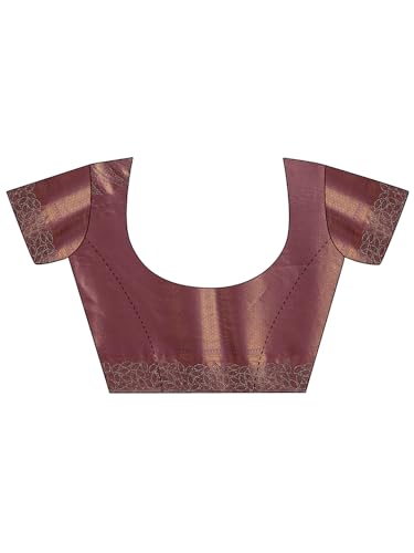 Image of Libas Art floral woven design Silk blend Saree For Women With Unstitched Blouse Piece | Traditional Saree For Festive & Wedding
