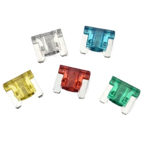 Set de 50 fusibles mini de perfil bajo para auto, camión y RV, con amperajes 10, 15, 20, 25 y 30 AMP miniatura 1