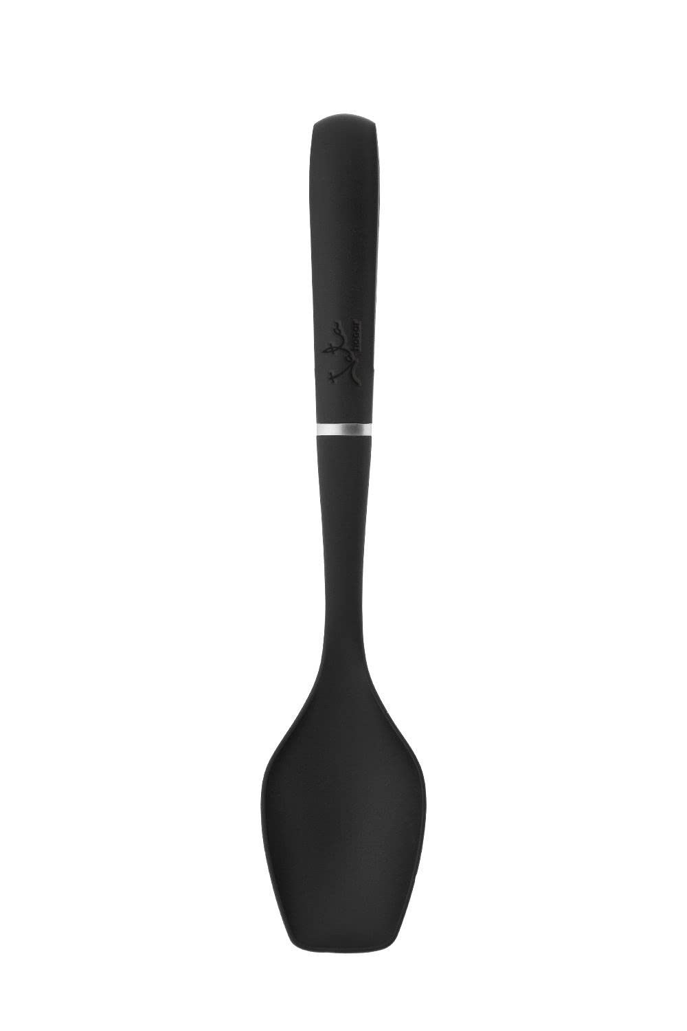 Jata Negro Ac2 - Cucharón De Nylon, Mango Ergonómico Silicona, Antideslizante, Apto Lavavajillas, Resistencia 240°,