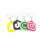 Custom NFC Keyring – Social Media Keychain & Digital Business Card – Tap to Share Link – e.g. Instagram, TikTok, Snapchat & More