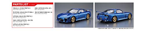 Modelo a escala Aoshima Mazda Mazdaspeed FD3S RX-7 1:24 miniatura 6