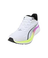 PUMA Men's Electrify Nitro 4 Sneaker, White/Pure Magenta/Yellow Alert, US 10