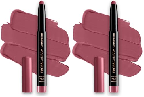 Image of FACESCANADA Ultime Pro Hd Intense Matte Lipstick + Primer - Scandalous (Nude), 1.4G | 9Hr Long Stay | Flawless Hd Matte Finish | Intense Color | Lightweight | Smooth Glide | Primer Infused (Pack of 2)