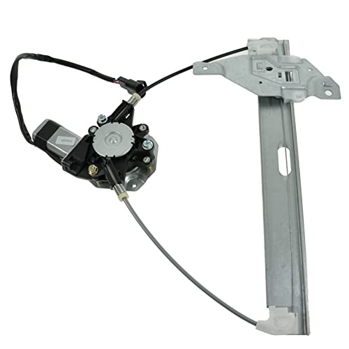 Image of TRQ Rear Right Power Window Regulator & Motor Assembly Passenger Side Compatible with 2006-2013 Chevrolet Impala 2014-2016 Impala Limited