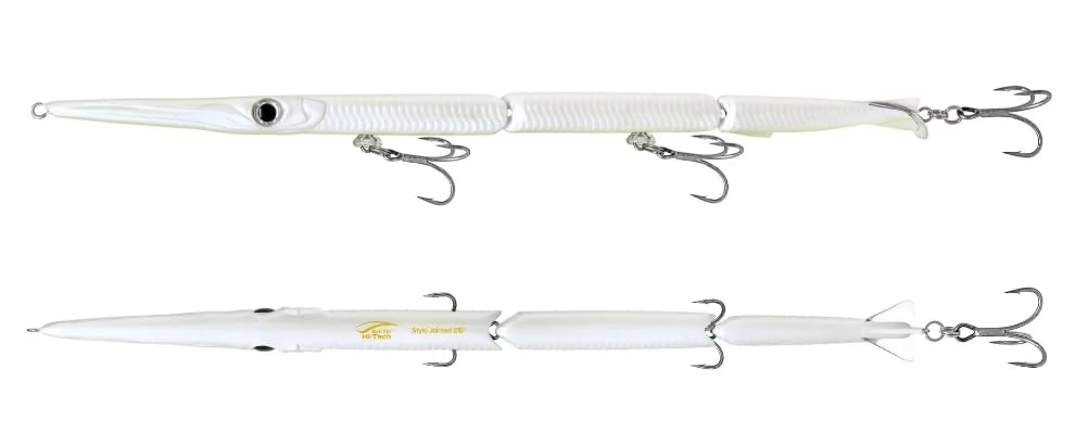 Jack Fin Stylo articulé 210 leurre de surface aiguillette White Glow Belly